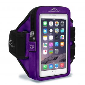 Spordikott käele, i-35, Apple iPhone 12 mini / 13 mini / 6 / 7 / 8 / SE (2020/2022), S suurusega rihm, lilla, Armpocket