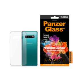 Kaitseümbris ClearCase, Samsung Galaxy S10, klaasist tagaküljega, läbipaistev, PanzerGlass