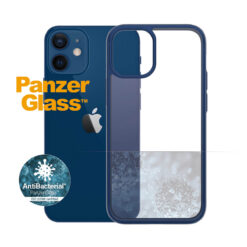 Kaitseümbris ClearCase, Apple iPhone 12 mini, klaasist tagaküljega, sinine / läbipaistev, PanzerGlass