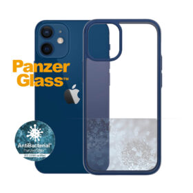 Kaitseümbris ClearCase, Apple iPhone 12 mini, klaasist tagaküljega, sinine / läbipaistev, PanzerGlass