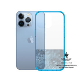 Kaitseümbris ClearCaseColor, Apple iPhone 13 Pro, klaasist tagaküljega, sinine / läbipaistev, PanzerGlass
