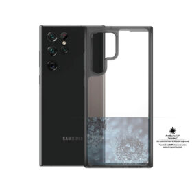 Kaitseümbris HardCase, Samsung Galaxy S22 Ultra 5G, läbipaistev tumeda äärega, PanzerGlass