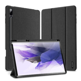 Kaitsekaaned Domo, Samsung Galaxy Tab S8+ / Tab S7 FE / Tab S7+, must, Dux Ducis