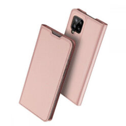 Kaitseümbris kaanega Skin Pro, Samsung Galaxy A42 5G, roosakuldne, Dux Ducis
