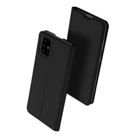 Kaitseümbris kaanega Skin Pro, Samsung Galaxy A71, must, Dux Ducis