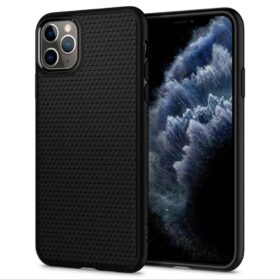 Kaitseümbris Liquid Air, Apple iPhone 11 Pro Max, must, Spigen
