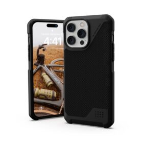 Kaitseümbris Metropolis LT MagSafe, Apple iPhone 14 Pro Max, Kevlar must, Urban Armor Gear (UAG)