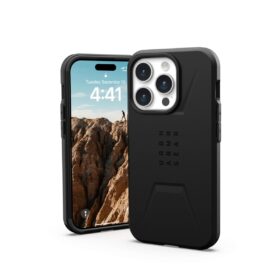 Kaitseümbris Civilian MagSafe, Apple iPhone 15 Pro, must, Urban Armor Gear (UAG)