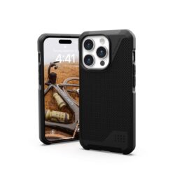 Kaitseümbris Metropolis LT MagSafe, Apple iPhone 15 Pro, Kevlar must, Urban Armor Gear (UAG)