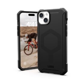 Kaitseümbris Essential Armor MagSafe, Apple iPhone 15 Plus, must, Urban Armor Gear (UAG)