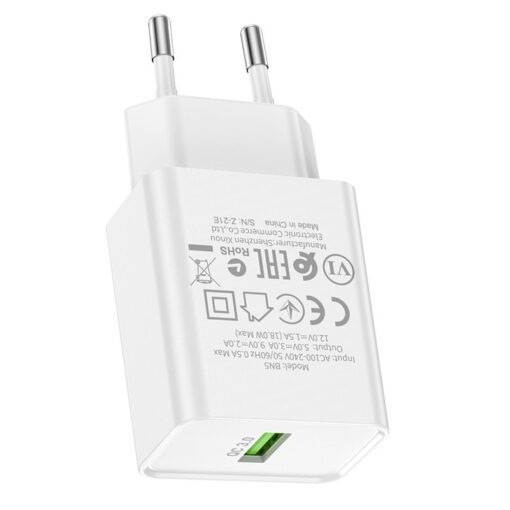 Laadija Borofone BN5 18W USB-A valge - Image 3