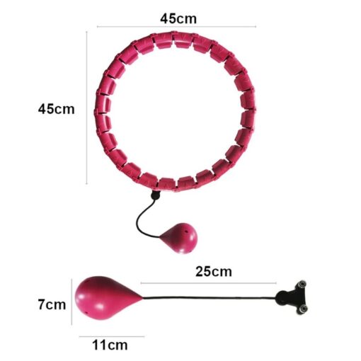 Masseeriv hularõngas Smart Hula Hoop M1 roosa - Image 4