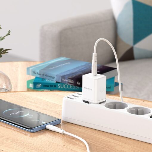 Laadija Borofone BN6 20W USB-C valge - Image 4