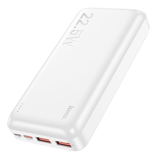 Väline aku Power Bank Hoco J101A PD 20W+Quick Charge 3.0 22.5W 20000mAh valge - Image 2