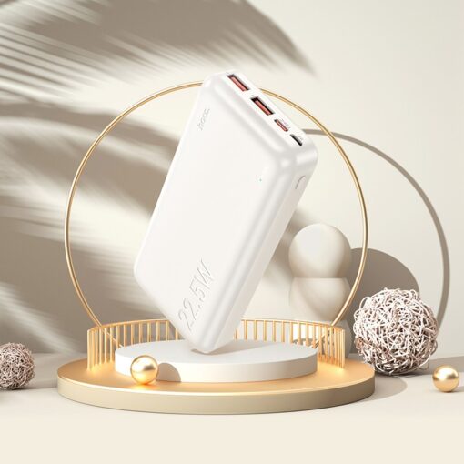 Väline aku Power Bank Hoco J101A PD 20W+Quick Charge 3.0 22.5W 20000mAh valge - Image 3