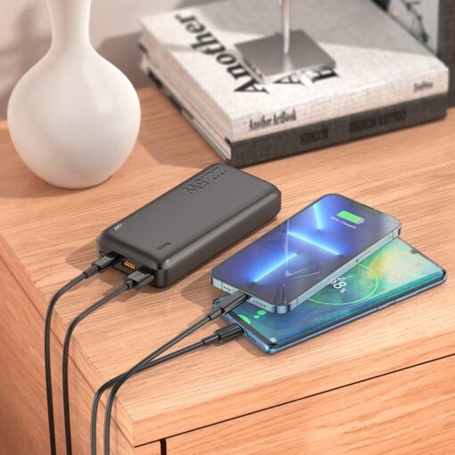 Väline aku Power Bank Hoco J101A PD 20W+Quick Charge 3.0 22.5W 20000mAh valge - Image 4
