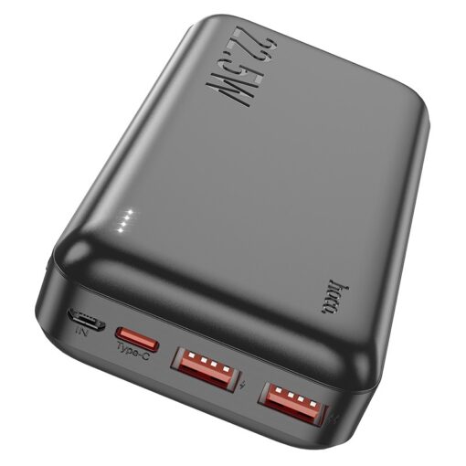 Väline aku Power Bank Hoco J101A PD 20W+Quick Charge 3.0 22.5W 20000mAh must - Image 2