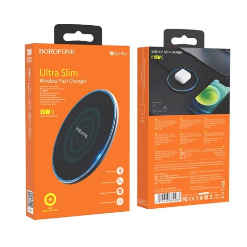 Juhtmeta laadija Borofone BQ3 Pro 15W must - Image 5