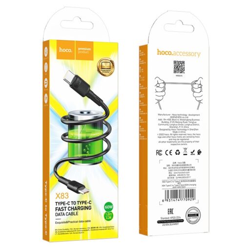 Laadimisjuhe Hoco X83 60W Type-C to Type-C 1.0m must - Image 5