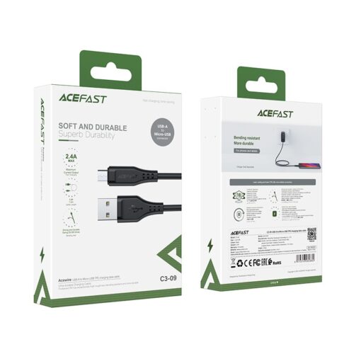 Laadimisjuhe Acefast C3-09 USB-A to MicroUSB 1.2m must - Image 3
