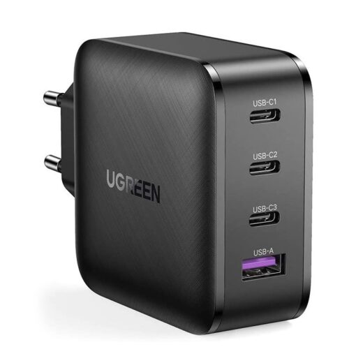 Laadija Ugreen CD224 65W GaN 3xUSB-C/USB-A must - Image 2