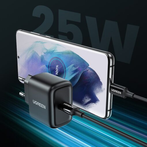 Laadija Ugreen CD250 25W USB-C + USB-C to USB-C cable 2.0m must - Image 3