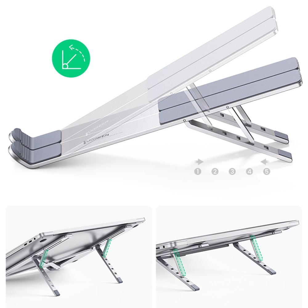 Kokkupandav sülearvuti statiiv Ugreen LP451 hõbedane - Image 4