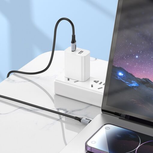 Laadimisjuhe Borofone BX101 60W USB-C to USB-C 1.0m must - Image 3