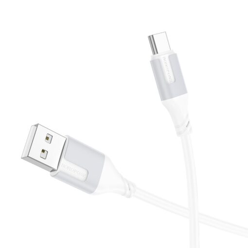 Laadimisjuhe Borofone BX101 USB-A to USB-C 1.0m valge - Image 2