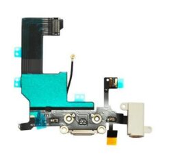 Flex for iPhone 5S for audio and charging connector with microphone white ORG