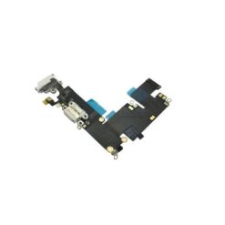 Flex for iPhone 6 Plus for audio and charging connector with microphone light grey used ORG