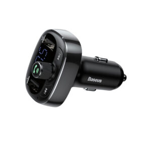 FM-transmitteriga autolaadija adapter, bluetooth, must, Baseus