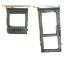 SIM card holder Samsung A530 A8 2018 (2 pcs) gold ORG