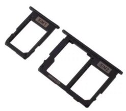 SIM card holder Samsung A605 A6+ 2018 (2 pcs) black ORG