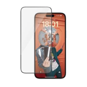 Kaitseklaas Apple iPhone 15 Plus, musta äärega, Ultra-Wide Fit, PanzerGlass