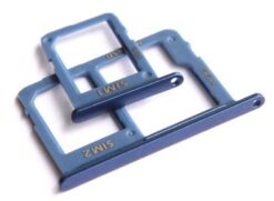SIM card holder Samsung A605 A6+ 2018 (2 pcs) blue ORG