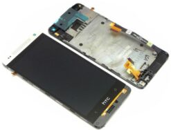 LCD screen  HTC One Mini (M4) with touch screen and frame silver original (service pack)