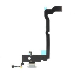 Flex for iPhone XS Max for charging connector with microphone Silver ORG
