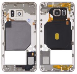 Middle housing Samsung G928F S6 Edge Plus Gold with buzzer and sides buttons original (used Grade A)