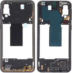 Middle housing Samsung A405 A40 2019 black with buzzer and sides buttons original (used Grade B)