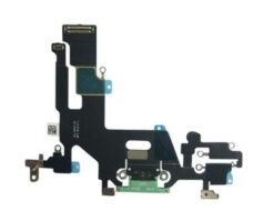 Flex for iPhone 11 for charging connector with microphone Green ORG