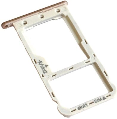 SIM card holder Huawei P9 Lite Mini/Y6 Pro 2017 Gold original (service pack)