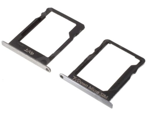 SIM card holder Huawei P8 Lite silver (white) 2pcs original (service pack)