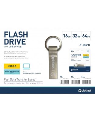 Memory usb drive Platinet Metal Waterproof 32GB USB 2.0