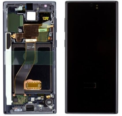 LCD screen Samsung N970F Note 10 with touch screen and frame black original (used Grade B)
