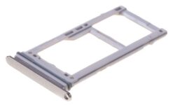 SIM card holder Samsung S10e/S10/S10+ DUAL White/Silver original (used Grade A)
