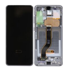 LCD screen Samsung G985F/G986F S20 Plus with touch screen and frame Cosmic Grey original (service pack)