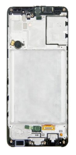 LCD screen Samsung  A315 A31 2020 with touch screen and frame black original (service pack)