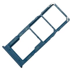 SIM card holder Samsung A125 A12/A127 A12S blue original (service pack)
