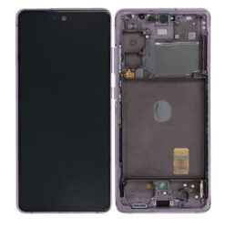 LCD screen Samsung G780/G781 S20 FE with touch screen and frame Cloud Lavender original (service pack)
